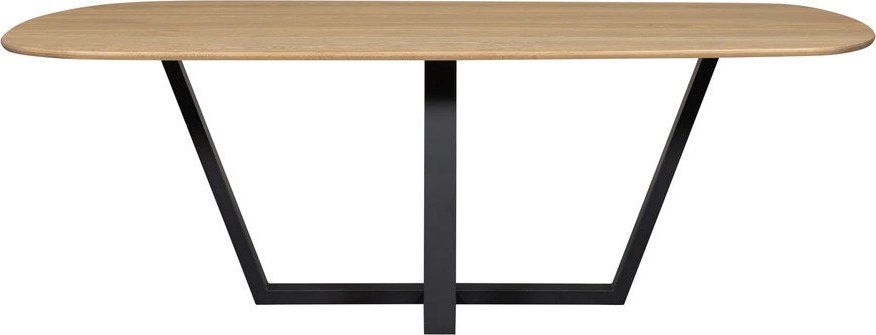 Jídelní stůl s deskou z dubového dřeva 100x220 cm Tablo – WOOOD WOOOD