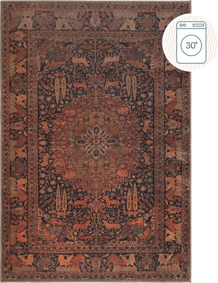 Vínový pratelný koberec 152x230 cm Nico Global – Flair Rugs Flair Rugs