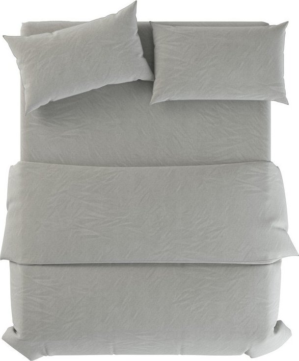 Šedozelené lněné povlečení na dvoulůžko 200x200 cm Stone – Native Natural Native Natural