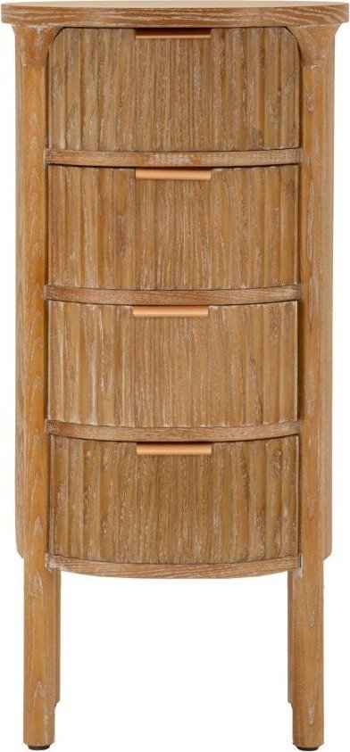 Skříňka z jedlového dřeva v přírodní barvě 38x82x33