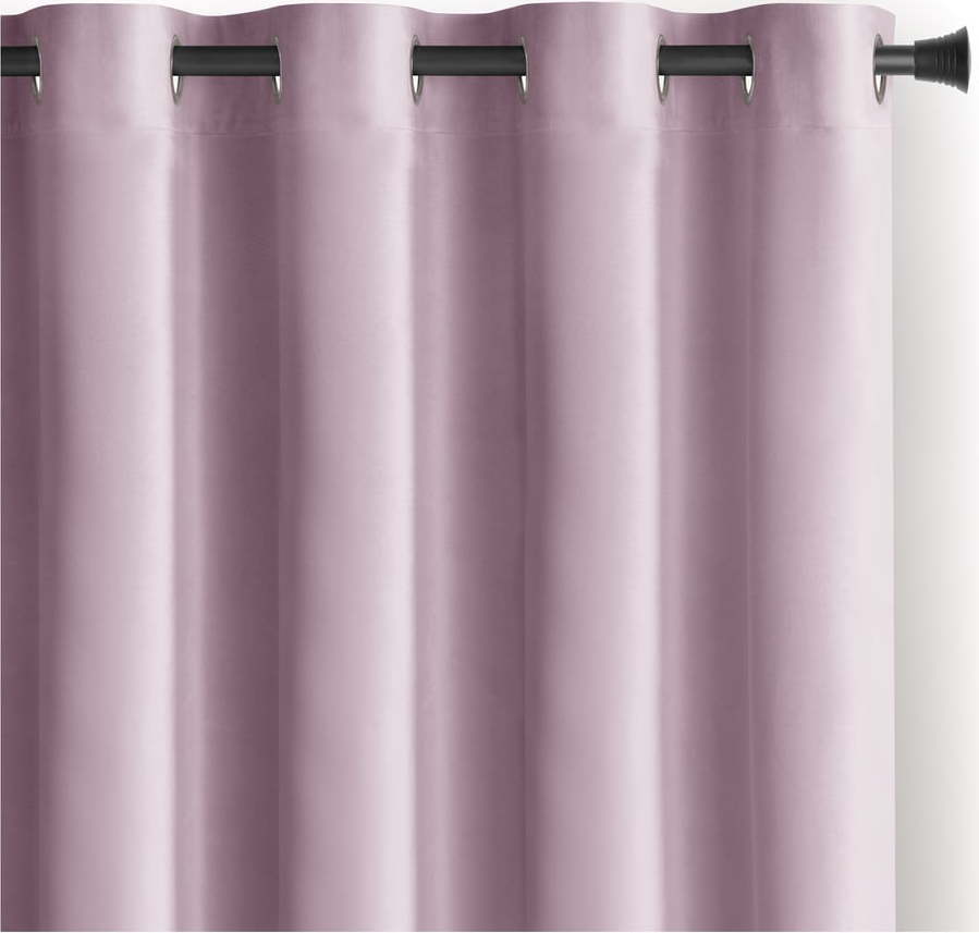 Světle růžový sametový dimout závěs 140x270 cm Eyelets – Restilo Restilo