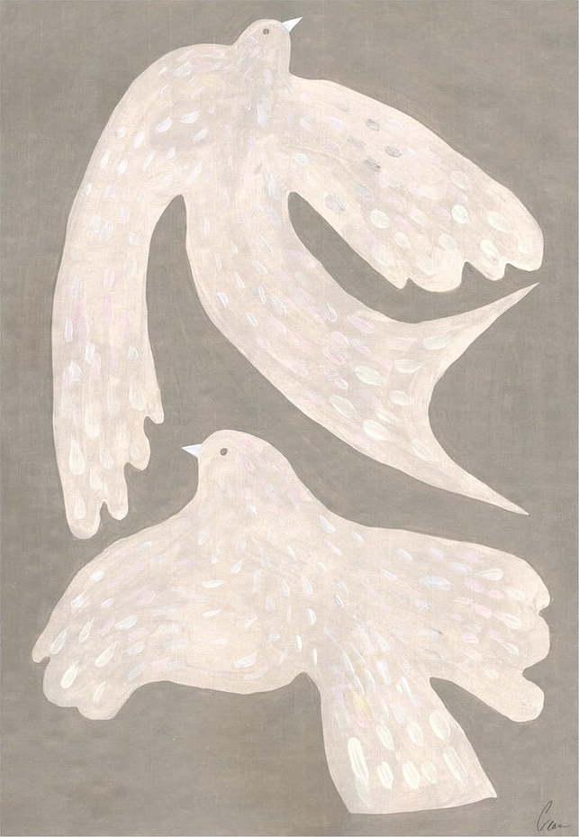 Plakát 30x40 cm Two Birds – Clara Schicketanz – The Poster Club The Poster Club