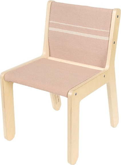 Dětská židle ve světle růžovo-přírodní barvě Vintage Nude – Lorena Canals Lorena Canals