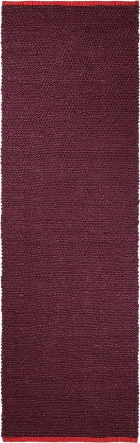 Vínový jutový běhoun 80x245 cm Notes – Mette Ditmer Denmark Mette Ditmer Denmark