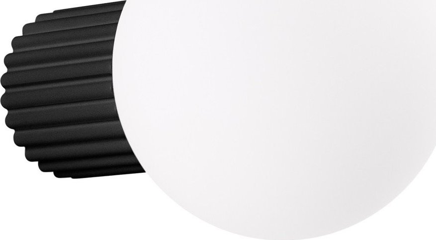 Černé nástěnné svítidlo ø 12 cm Orbital – Sollux Sollux