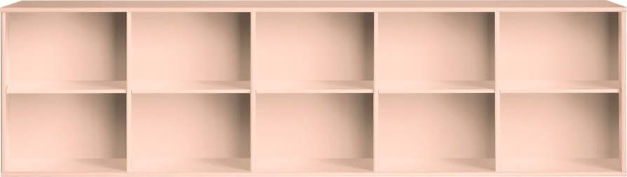 Světle růžová závěsná knihovna 220x61x42 cm Mistral – Hammel Furniture Hammel Furniture