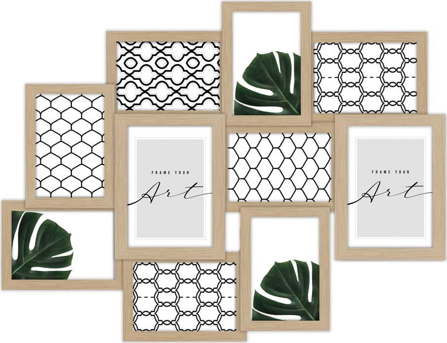 Rámeček na zeď v přírodní barvě 58x46 cm Beech – knor knor