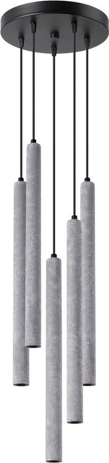 Šedé betonové závěsné svítidlo ø 25 cm Fideus – Sollux Sollux