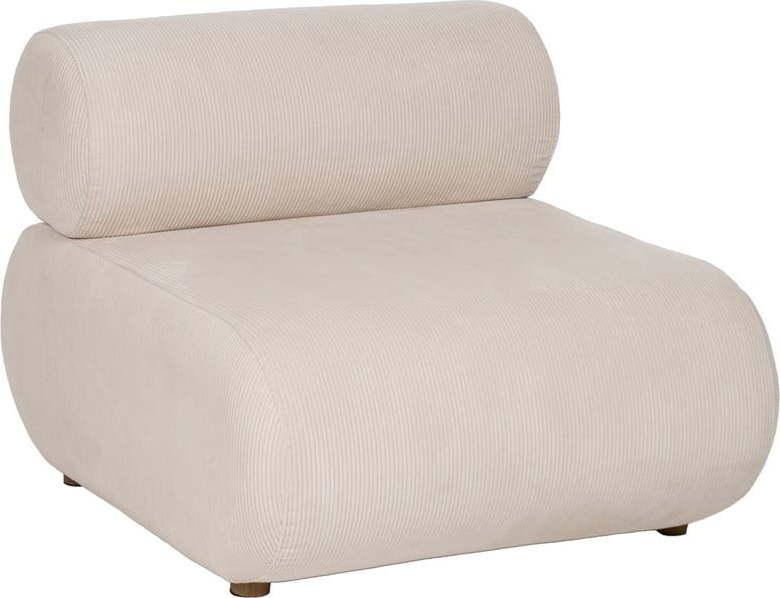 Krémové manšestrové křeslo – Ixia Ixia