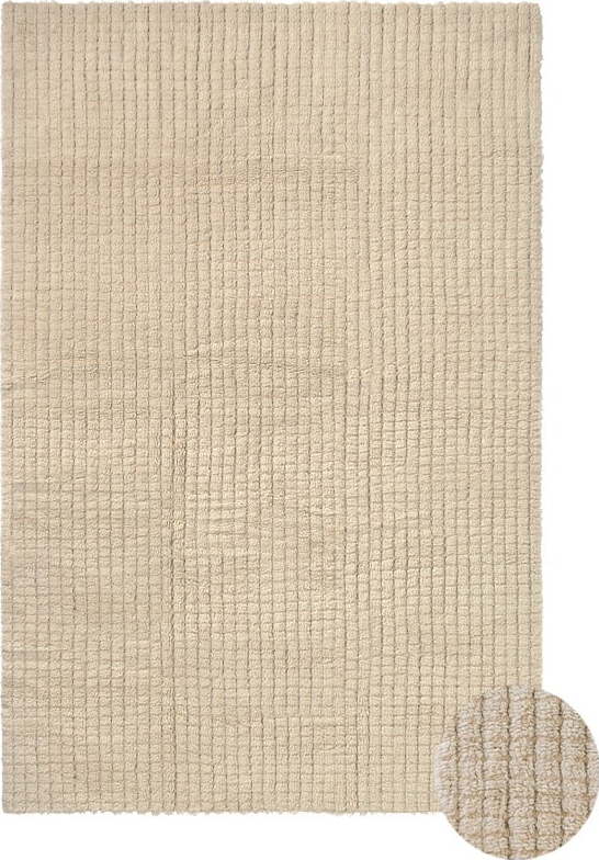 Béžový pratelný/ručně tkaný vlněný koberec 80x140 cm Unexpected Wool – Lorena Canals Lorena Canals