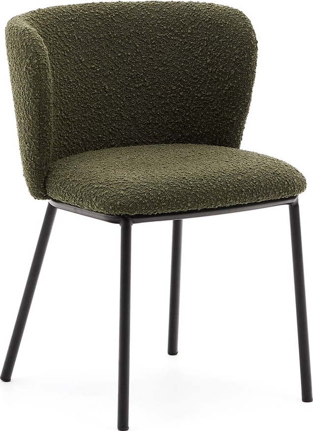 Zelené čalouněné jídelní křeslo Ciselia – Kave Home Kave Home
