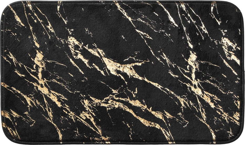 Černá/ve zlaté barvě koupelnová předložka 45x75 cm Aquamarbre – douceur d'intérieur Douceur d intérieur