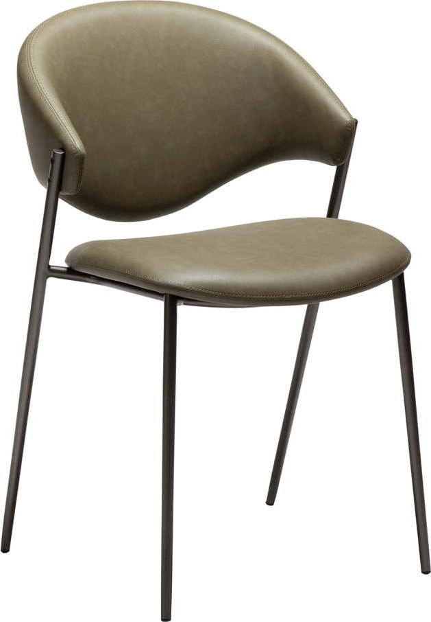 Khaki jídelní židle z imitace kůže Zone – DAN-FORM Denmark ​​​​​DAN-FORM Denmark