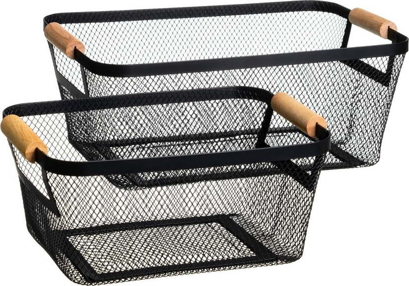 Drátěné kovové košíky v sadě 2 ks 33x21x14 cm – Casa Selección Casa Selección
