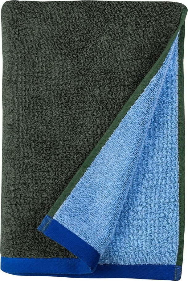 Tmavě zelená/modrá froté osuška z Bio bavlny 70x133 cm Soft – Mette Ditmer Denmark Mette Ditmer Denmark