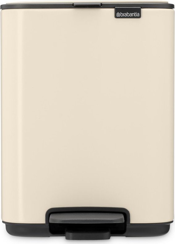Béžový nášlapný ocelový odpadkový koš 4 l Bo – Brabantia Brabantia