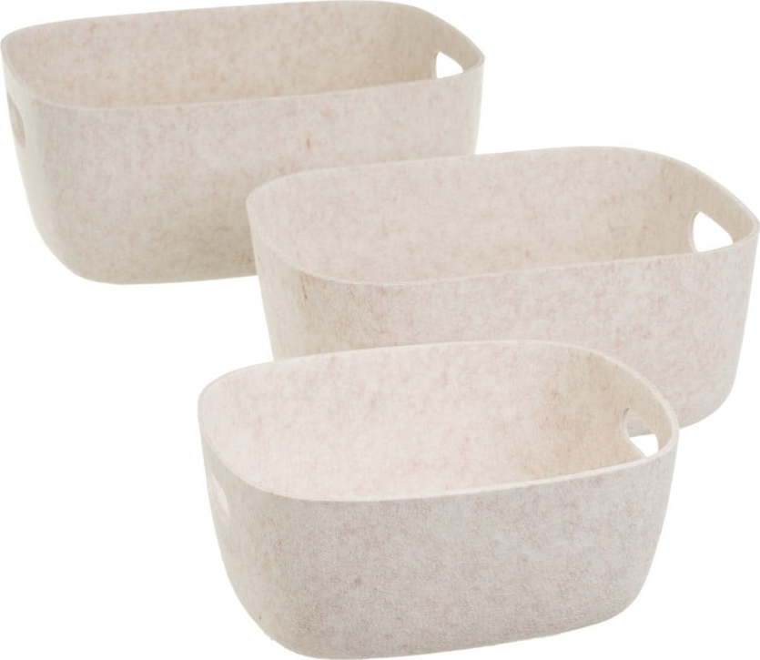 Látkové košíky v sadě 3 ks 36x28x16 cm – Casa Selección Casa Selección