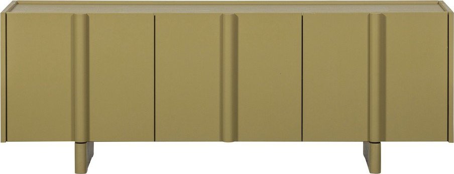 Zelený TV stolek z borovicového dřeva 152x53x46 cm Basu – WOOOD WOOOD