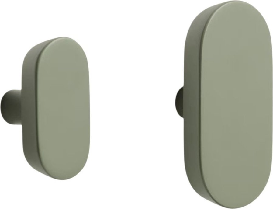 Zelené nástěnné háčky v sadě 2 ks nerezové Arely – Kave Home Kave Home