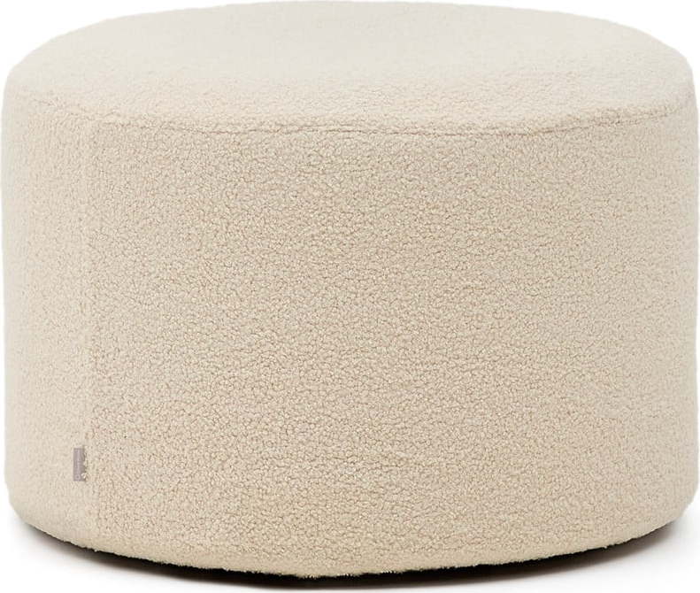 Krémový taburet z textilie bouclé Kaeli – Kave Home Kave Home