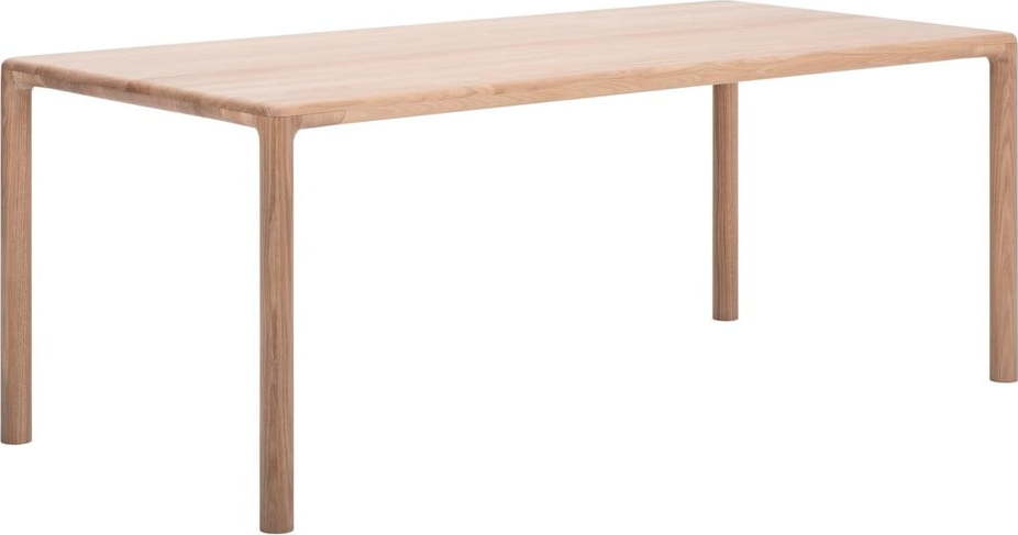Jídelní stůl z dubového dřeva 90x200 cm Derven – Gazzda Gazzda