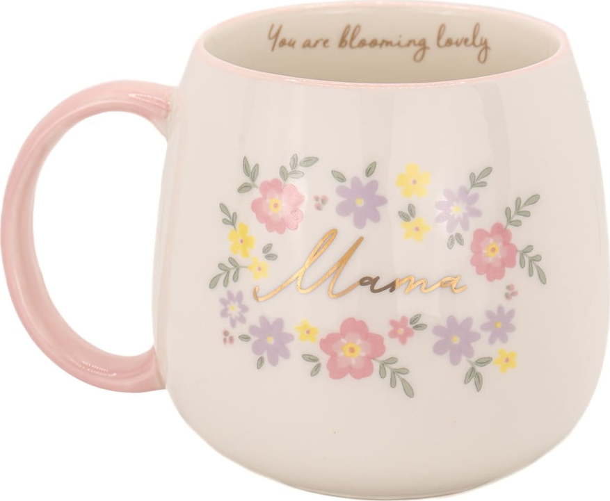 Světle růžový porcelánový hrnek 450 ml Mama You Are Blooming – Sass & Belle Sass & Belle