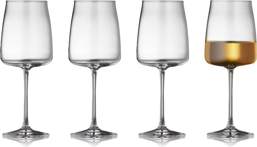 Skleničky v sadě 4 ks na víno 430 ml Zero – Lyngby Glas Lyngby Glas