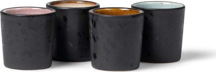 Keramické stojánky na vajíčka v sadě 4 ks Gastro Black/Mix – Bitz Bitz