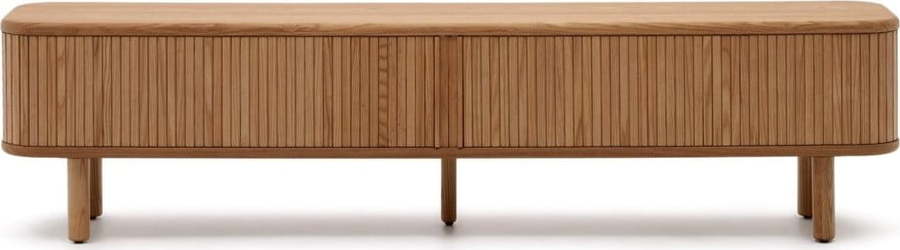 TV stolek v dekoru jasanu v přírodní barvě 200x50x40 cm Mailen – Kave Home Kave Home