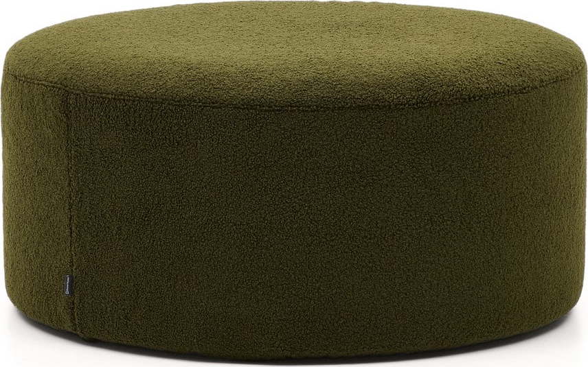 Zelený taburet z textilie bouclé Kaeli – Kave Home Kave Home