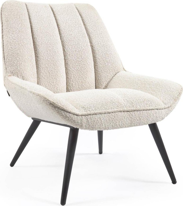 Béžové křeslo z textilie bouclé Marlina – Kave Home Kave Home