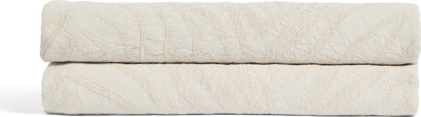 Slonovinový přehoz z žakáru 180x260 cm Zenti – Kave Home Kave Home