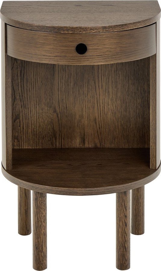 Noční stolek v dekoru dubu v tmavě přírodní barvě Paron – Actona Actona