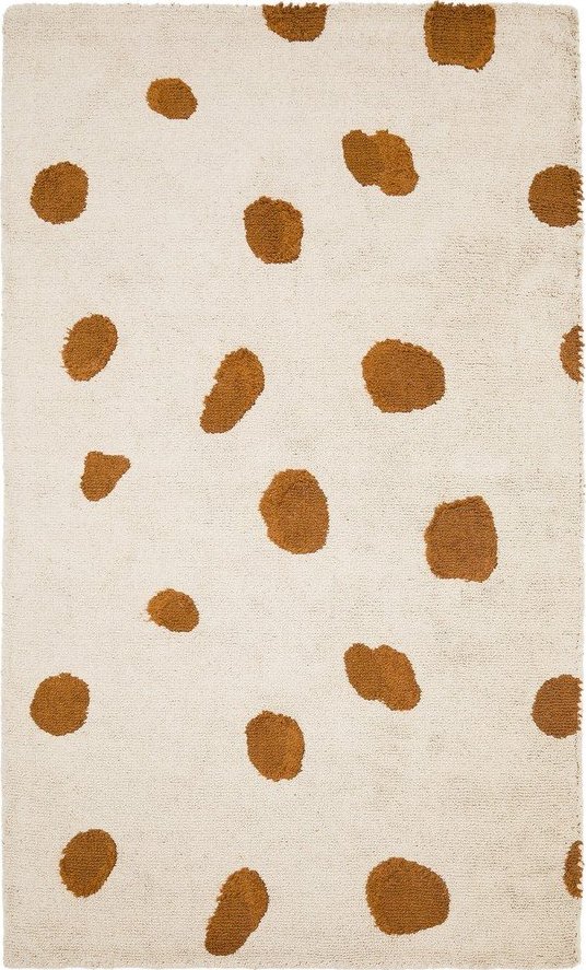 Krémový pratelný/ručně tkaný bavlněný dětský koberec 90x150 cm Tandani – Kave Home Kave Home