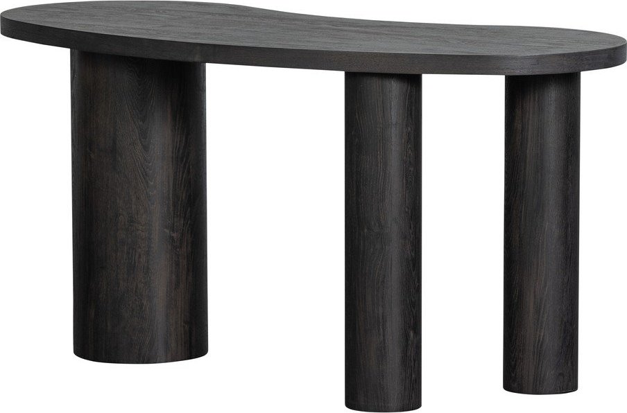 Tmavě hnědý konzolový stolek v dekoru borovice 70x150 cm Maan – WOOOD WOOOD