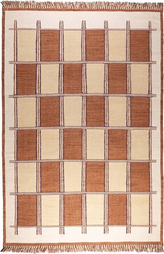 Bavlněný koberec v terakotové barvě 160x230 cm Gambit – Dutchbone Dutchbone