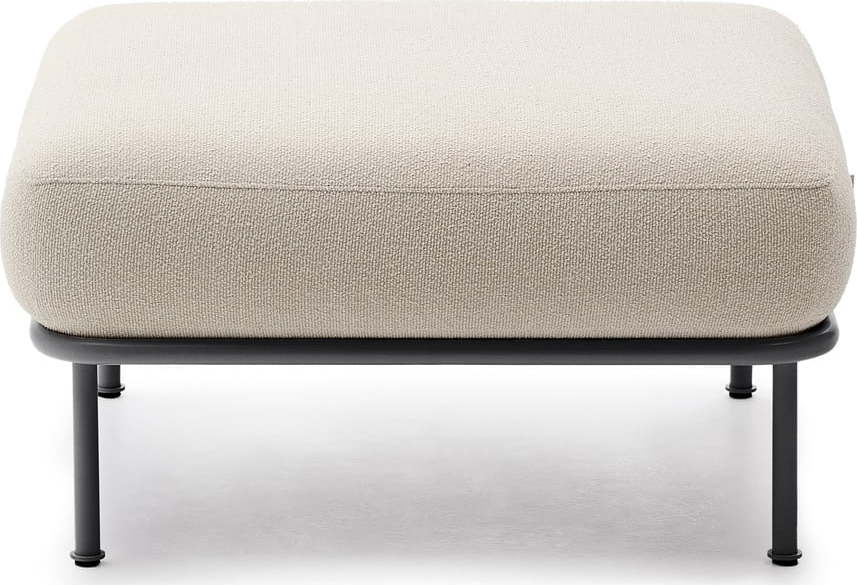 Béžová podnožka z textilie bouclé Aurum – Kave Home Kave Home