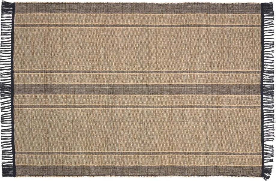Oboustranný koberec z mořské řasy v černé a přírodní barvě 160x230 cm Brunilda – Kave Home Kave Home