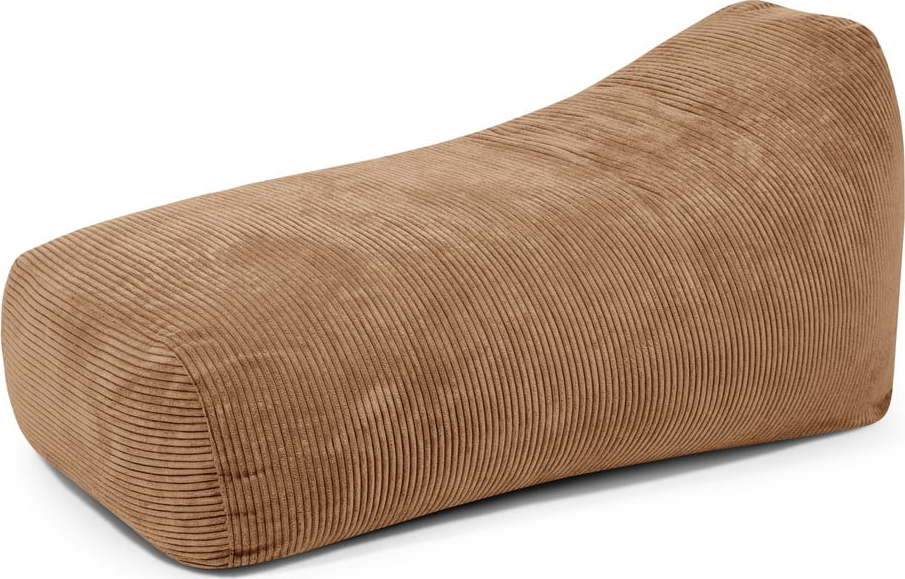 Hnědý manšestrový sedací vak Snug Long 140 – SLOWDOWN SLOWDOWN