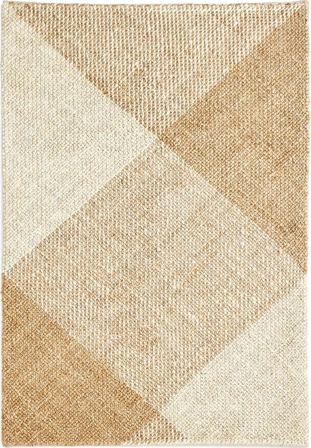 Béžovo-krémový jutový koberec 160x230 cm Maelan – Kave Home Kave Home