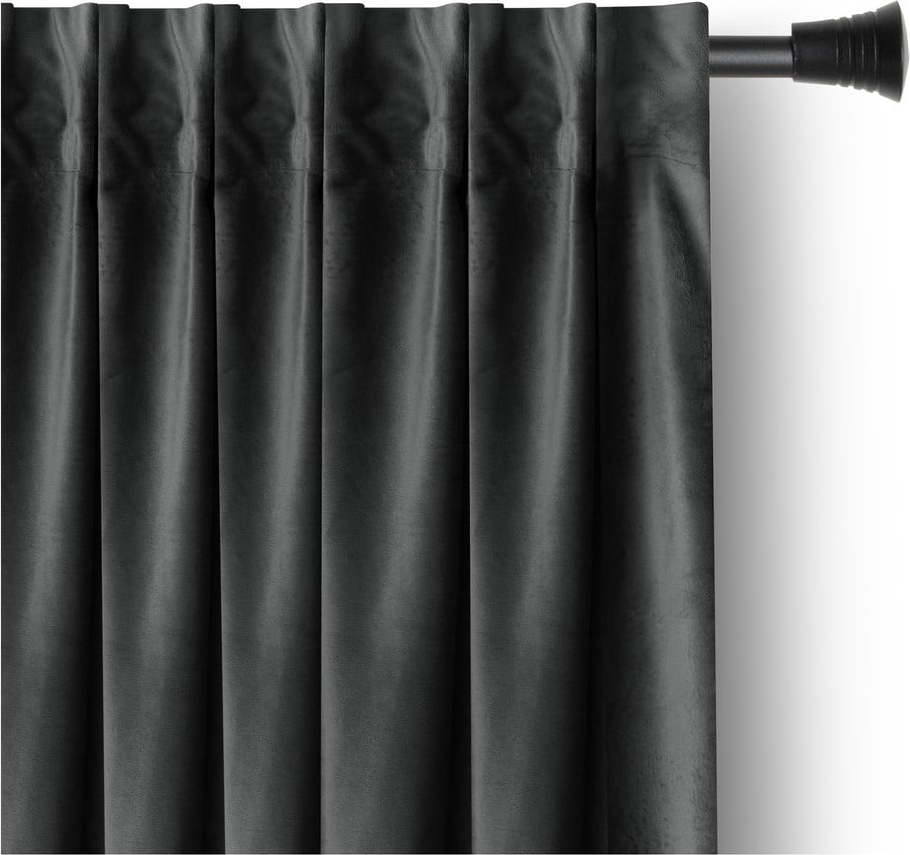 Šedý sametový dimout závěs 140x270 cm – Restilo Restilo