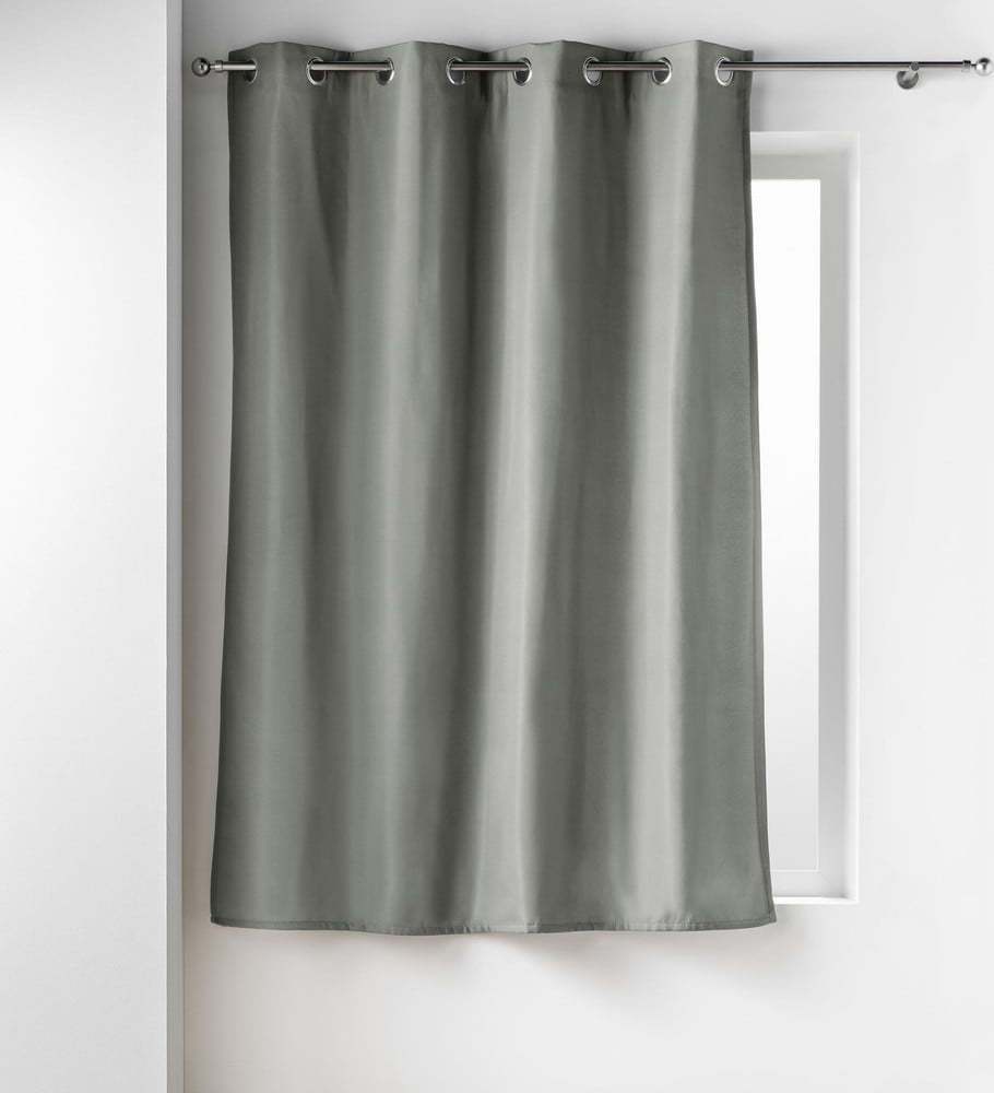 Šedý termo závěs z mikrovlákna 135x180 cm Micropolar – douceur d'intérieur Douceur d intérieur