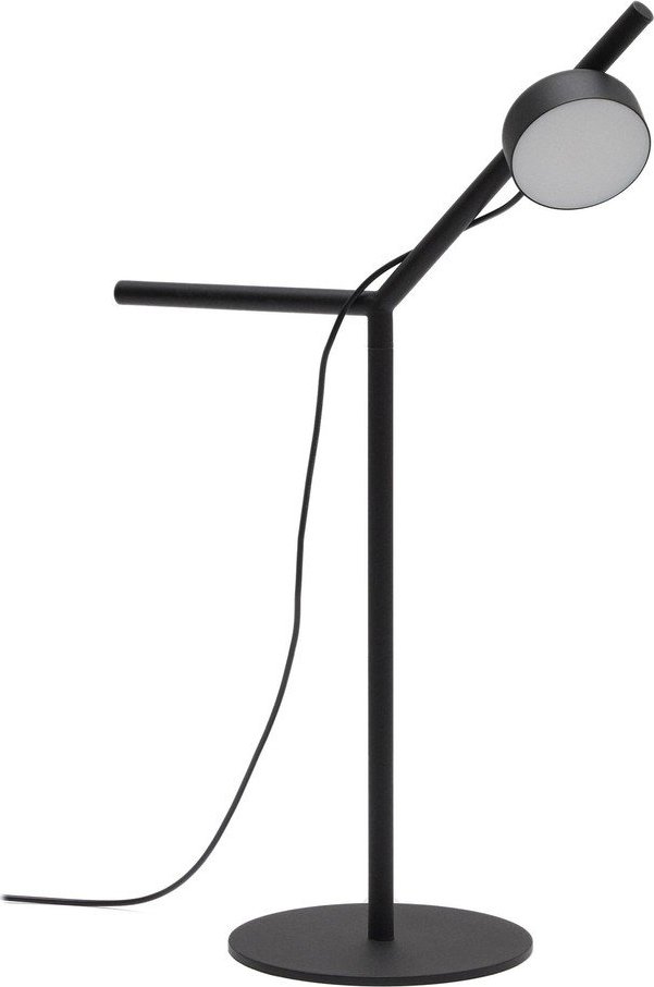 Černá kovová LED stmívatelná stolní lampa (výška 61