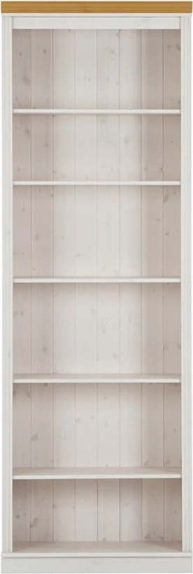 Bílá knihovna z borovicového dřeva 74x223x37 cm Anita – Støraa Støraa