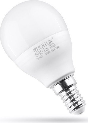Neutrální bílá LED žárovka E14
