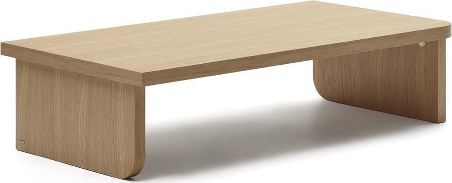 Konferenční stolek v dekoru dubu v přírodní barvě 75x140 cm Oaq – Kave Home Kave Home
