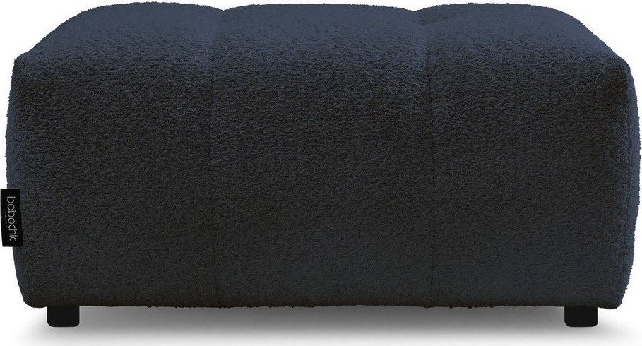 Modrá podnožka z textilie bouclé Roxelane – Bobochic Paris Bobochic Paris