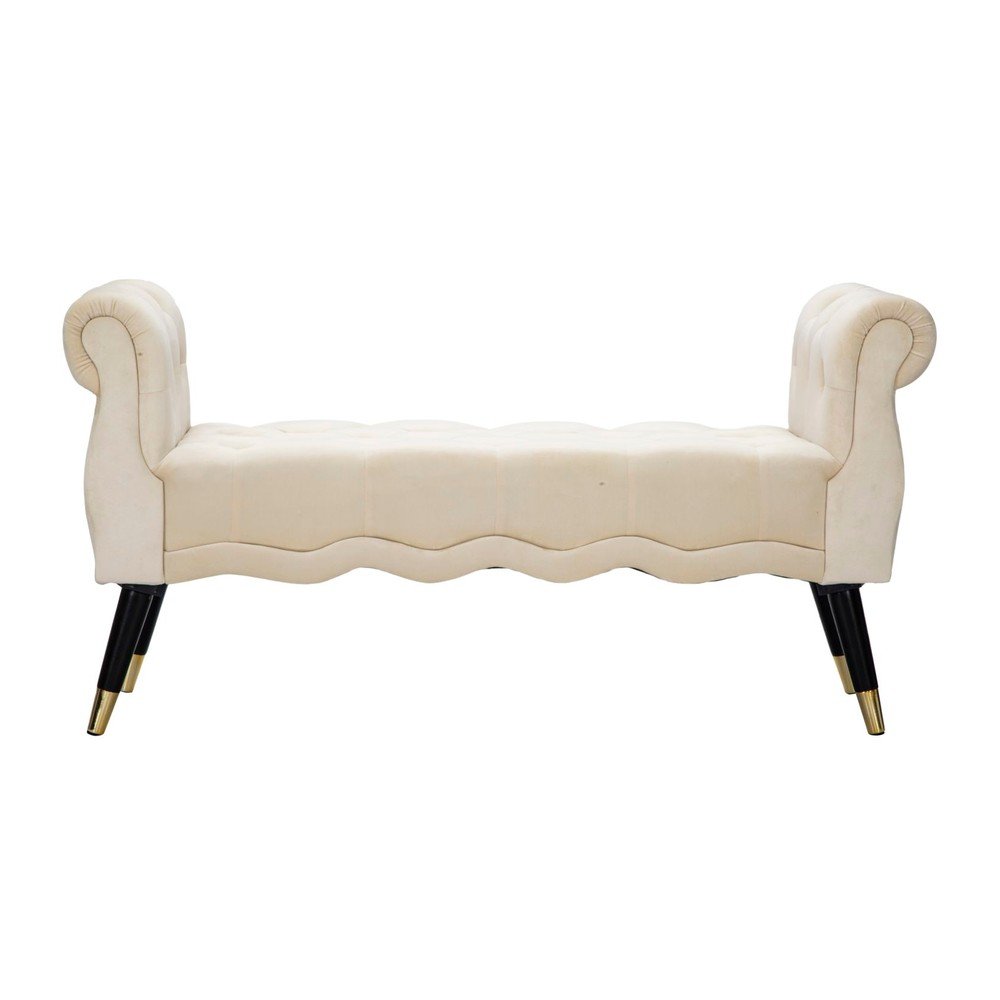 Krémová sametová lavice Paris – Mauro Ferretti Mauro Ferretti