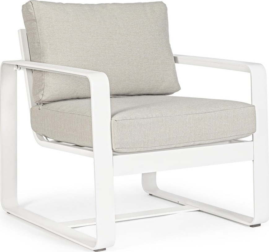 Bílé kovové zahradní křeslo Merrigan – Bizzotto Bizzotto