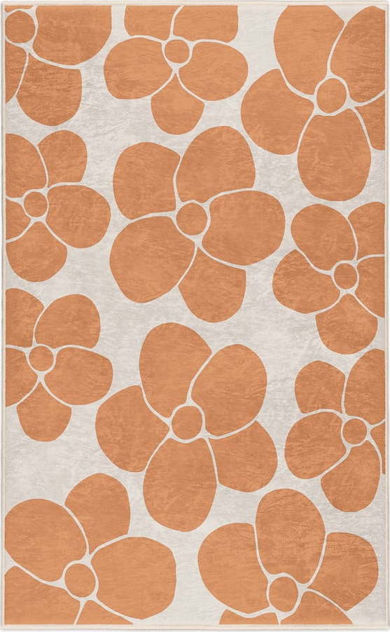 Oranžový pratelný koberec 80x150 cm Orange Meadow – Mila Home Mila Home
